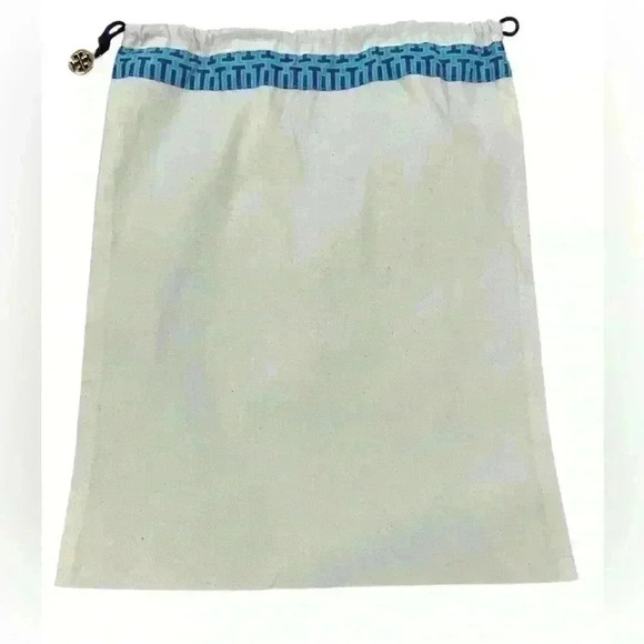 TORY BURCH DUST BAG FOR SHOES OR HANDBAGS AUTHENTIC W/GOLD METAL LOGO 12"W×15" H - Picture 2 of 2